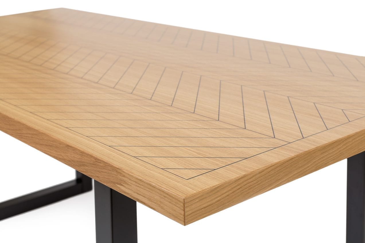 Camden pöytä 180 x 90 cm - kalanruotokuvio - Image 4