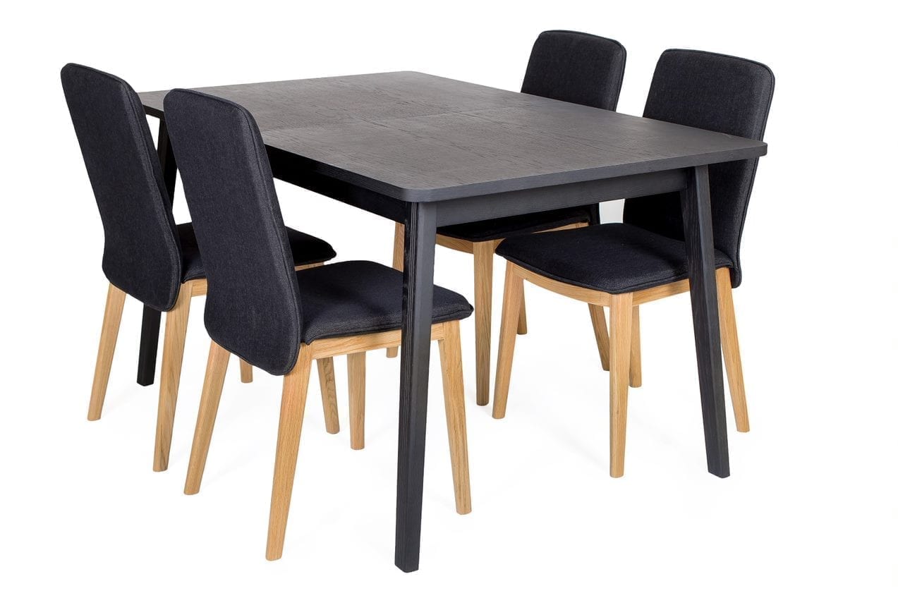 Skagen pöytä, jatkettava 140(180) x 90 cm, musta - Image 10