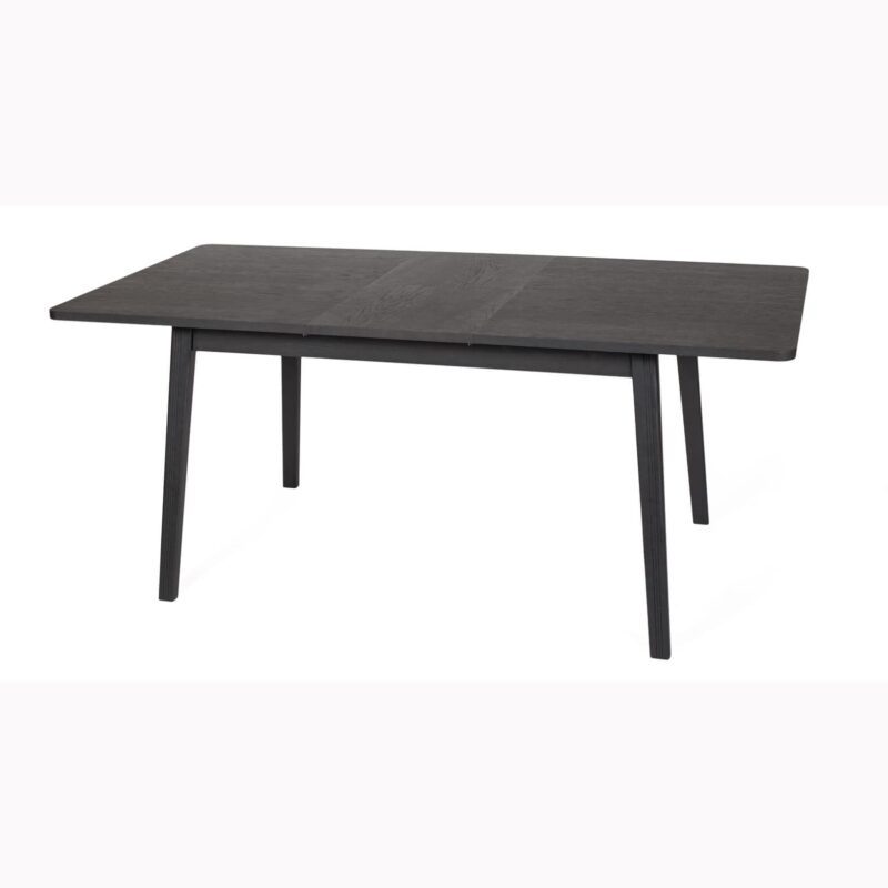 Skagen - jatkettava pöytä, musta petsi, moderni sisustus, Woodman, happyhomestore.fi