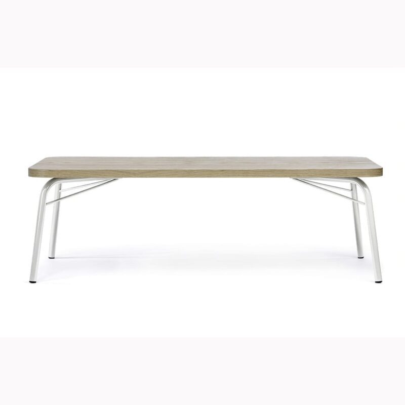 Ashburn sohvapöytä, lev. 125, syv. 65 ja kork. 40 cm, tammi/metallijalat, Woodman, happyhomestore.fi