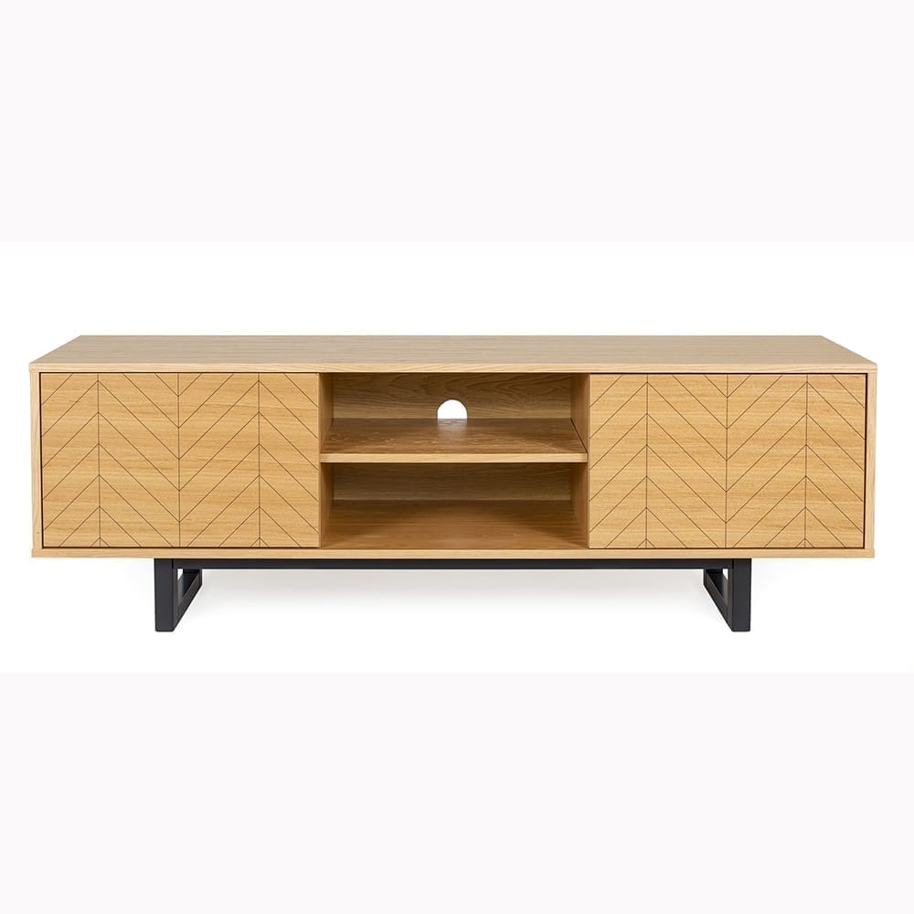 Camden TV-taso, 150x40xk.50 cm, kalanruotokuvio. Woodman.
