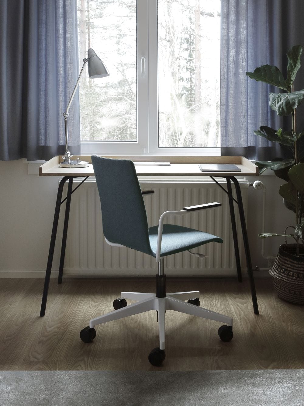 Cafe 7 työtuoli, käsinojallinen, verhoiltu - Image 2
