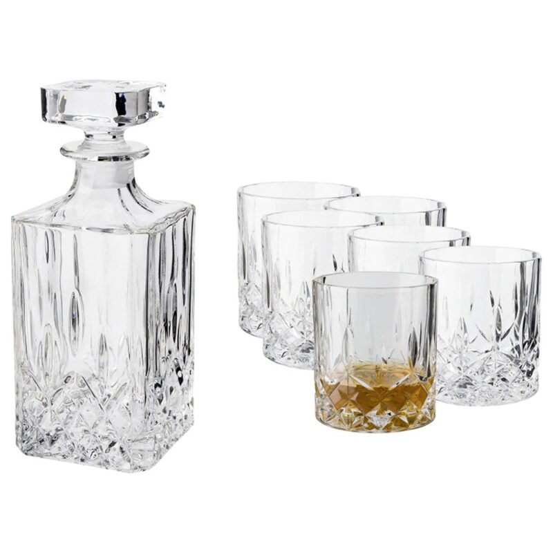 Wide whiskey setti, 7 osaa