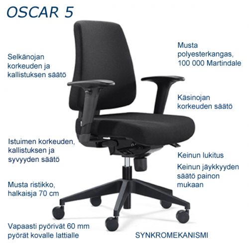 Oscar 5 työtuoli - Image 3