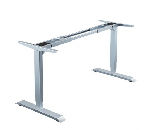 Epos sähkösäätöpöytä, 140 x 80 cm, harmaa runko - Image 2