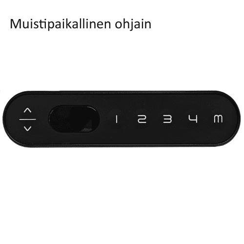 Epos sähkösäätöpöytä, 140 x 80 cm, harmaa runko - Image 3