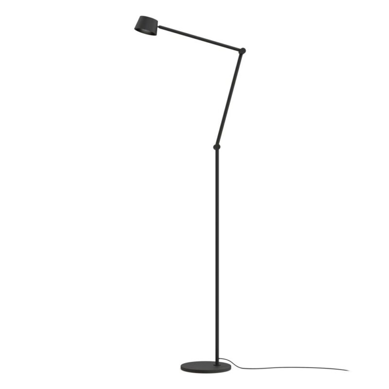 Link-lattiavalaisin, kork. 140 cm, syv. 54 cm. Ajattoman tyylikäs valaisin moderniin kotiin. Väri: musta. Valmistaja: Valaisin Grönlund.